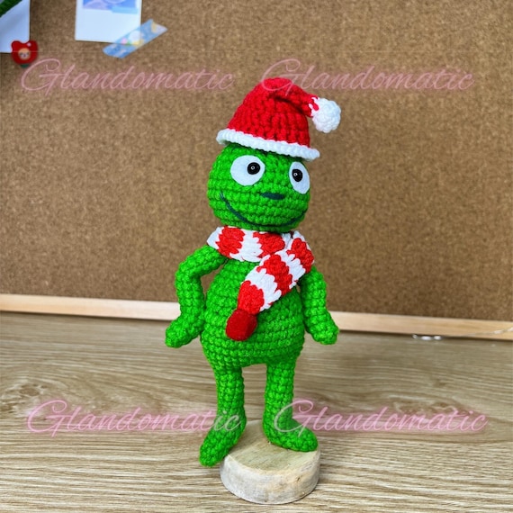 Crochet The Grinch Peluche Doll Grinch Amigurumi Doll Grinchmas