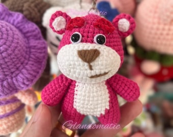Llavero Oso de Ganchillo - Peluche Oso - Muñeco Teddy - Juguete Amigurumi