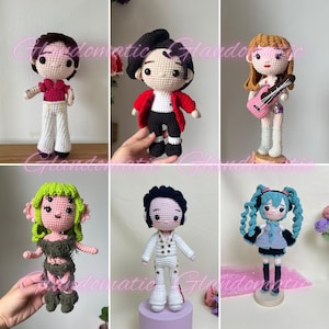 Custom Singer Plush Doll - Crochet Your Idol into Plush -  Celebrity Amigurumi