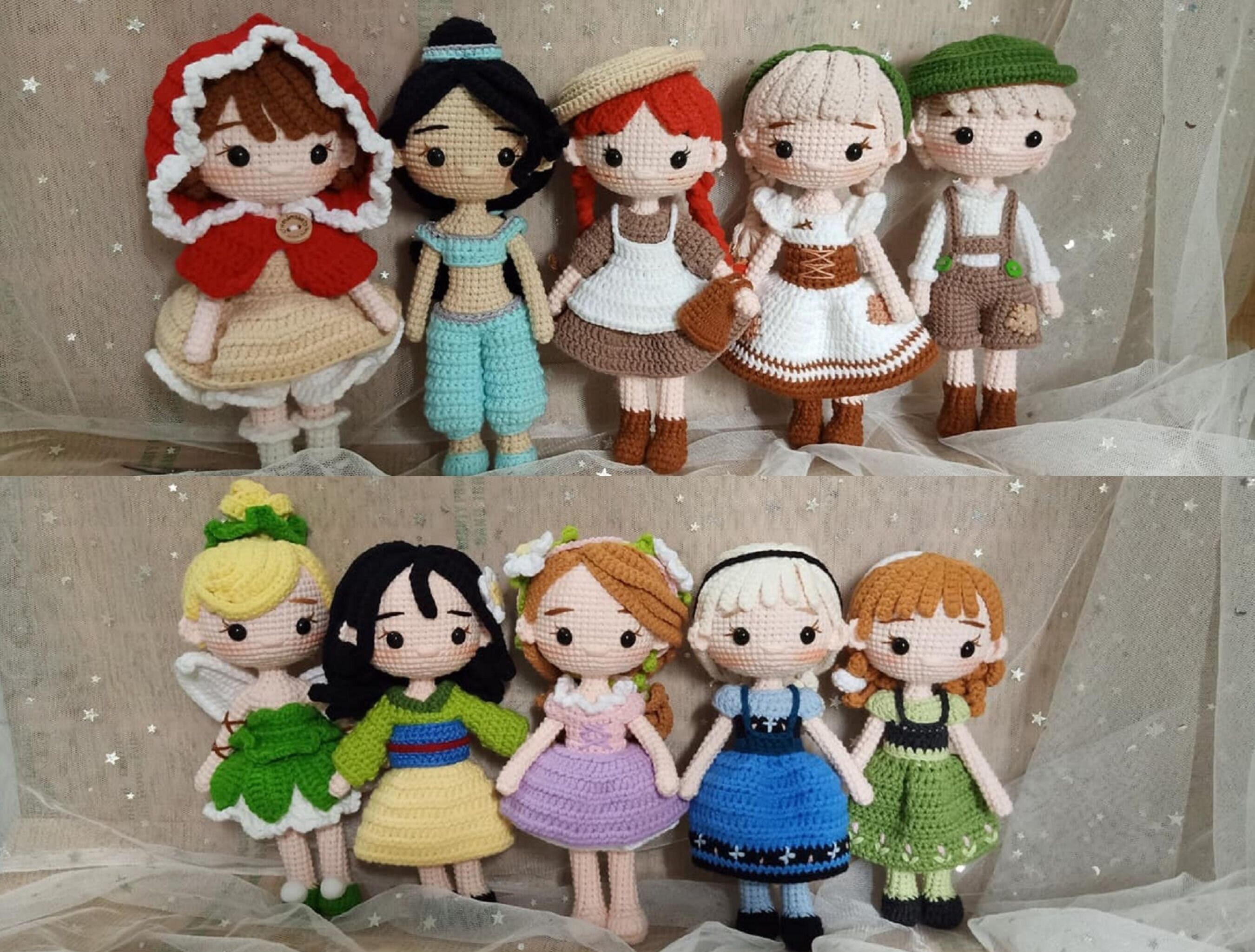 Custom Disney Princess Crochet Doll Crochet Disney Princess Etsy Canada
