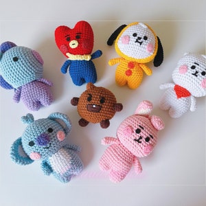 Crochet Kpop Doll - Army Peluche - Popular Band Amigurumi - Kpop Boy Band Plushie