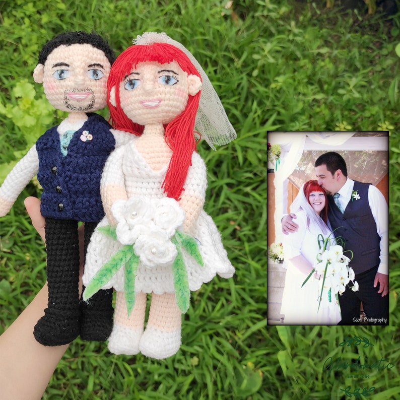 Best Couple Gift Cute Couple Crochet Doll Romantic Anniversary Wedding Gift image 10