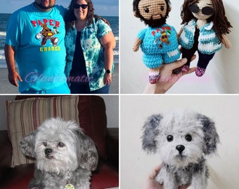 Custom Crochet Doll - Personalized Amigurumi Plush Toy - Mini Me Doll - Lookalike Stuffed - Crochet Family Doll Commissions