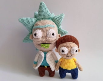 Rick and Morty Amigurumi Rick and Morty Crochet, Rick and Morty