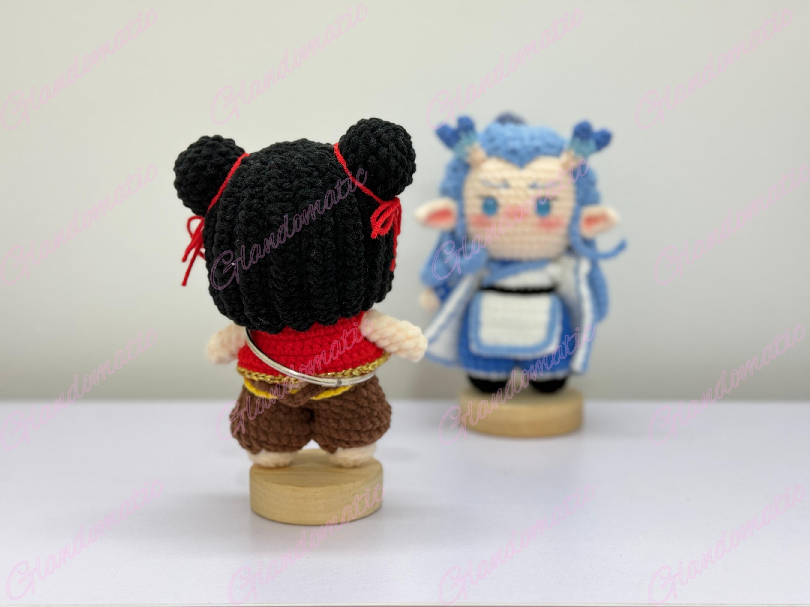 Ne Zha & Ao Bing Crochet Dolls – Chinese Mythology Amigurumi