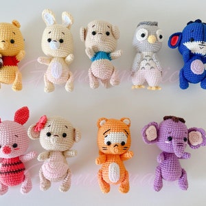 Crochet Winnie the Pooh and Friends Doll Baby Winnie Pooh Bear Plush ...