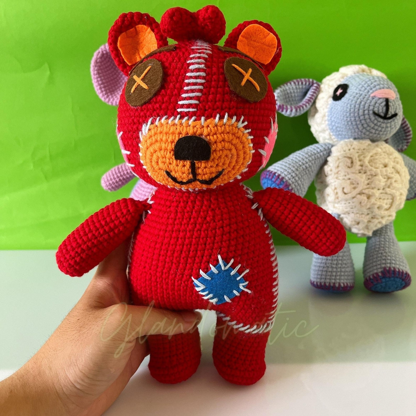 Teddy Bear Toy Crochet Bear Baby Shower Doll Etsy