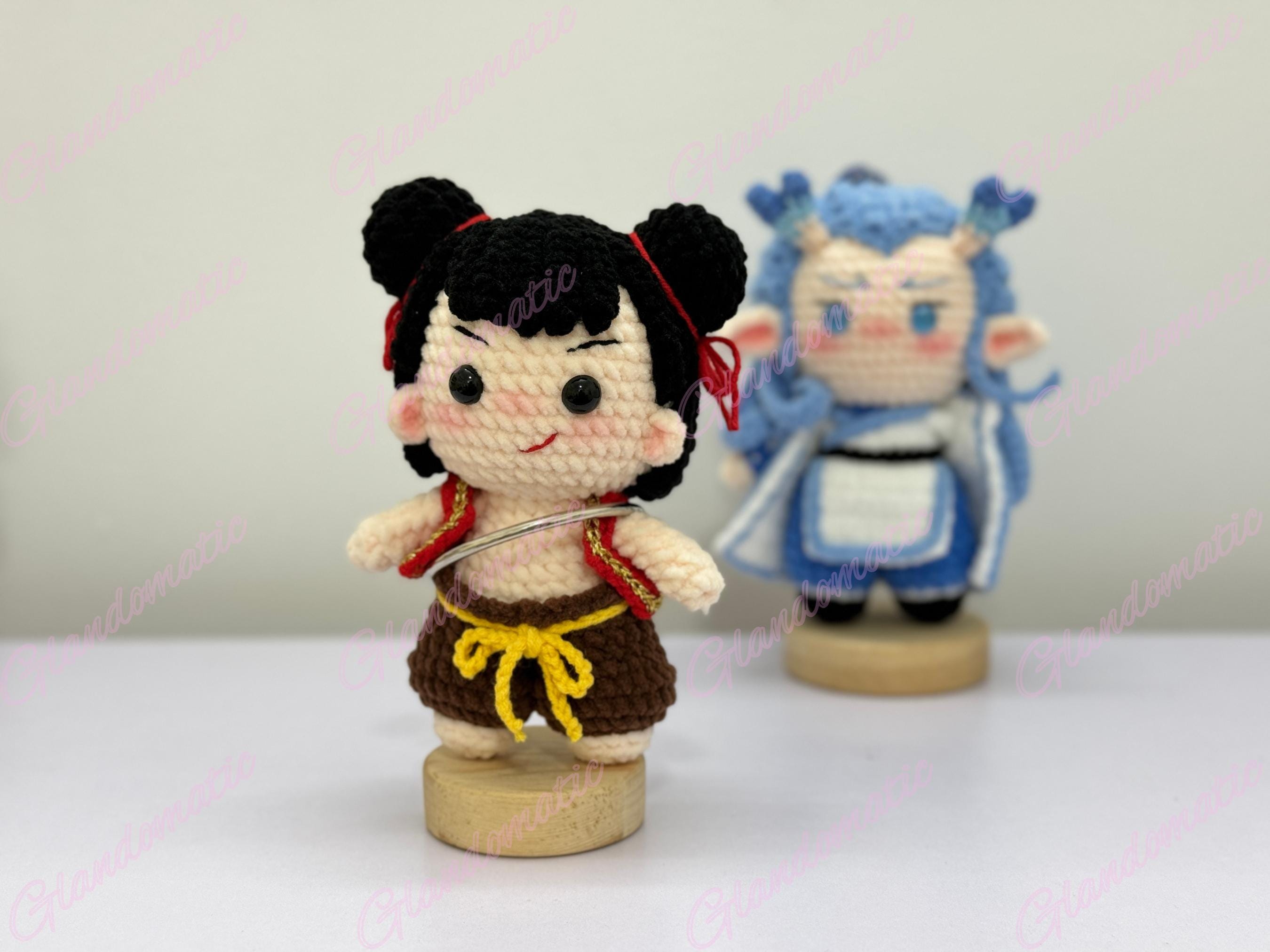 H-9 Amigurumi Ne-gi ぬいぐるみ Ne Zha & Ao Bing Crochet Dolls – Chinese Mythology Amigurumi