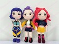 Kpop Crochet Doll - Singer Plushie - Movie, Film Character Plush Toy - Fanmade Cosplay Doll - Custom Commission product logo