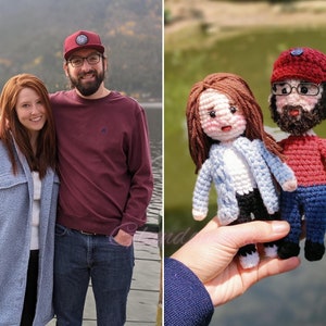 Best Couple Gift Cute Couple Crochet Doll Romantic Anniversary Wedding Gift image 7