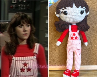 Custom Doctor Who Character Crochet Doll - Sarah Jane Plush Commission - Any Cartoons, Actors, Anime, TV Show Crochet Doll - Look Alike Gift