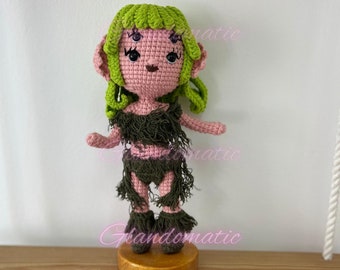 Crochet Melanie Inspired Plush Doll - Mels Inspire Amigurumi Doll, Popular Singer Plush Toy - Latina Songwriter Amigurumi - Gift for Fan