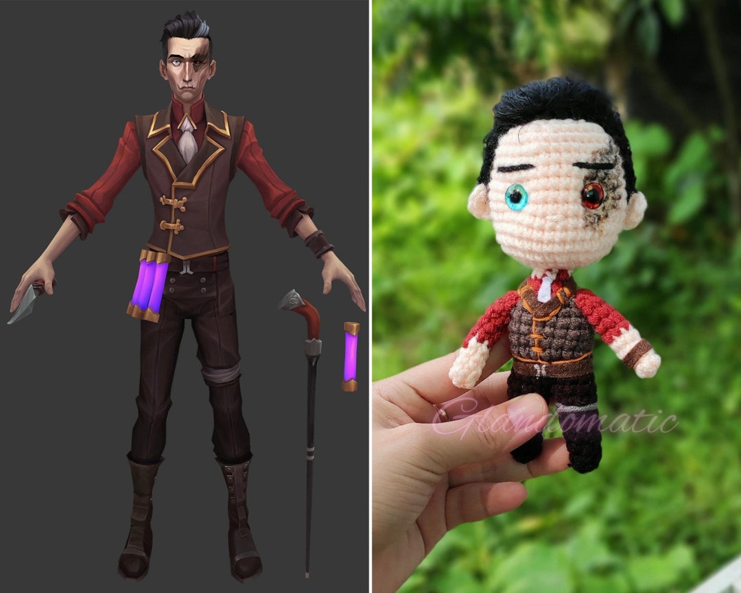 Silco Arcane Crochet Doll Game Character LOL Plush Game Character