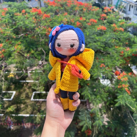 Crochet Coraline Doll with Button Eyes | GardenYarn | 2024