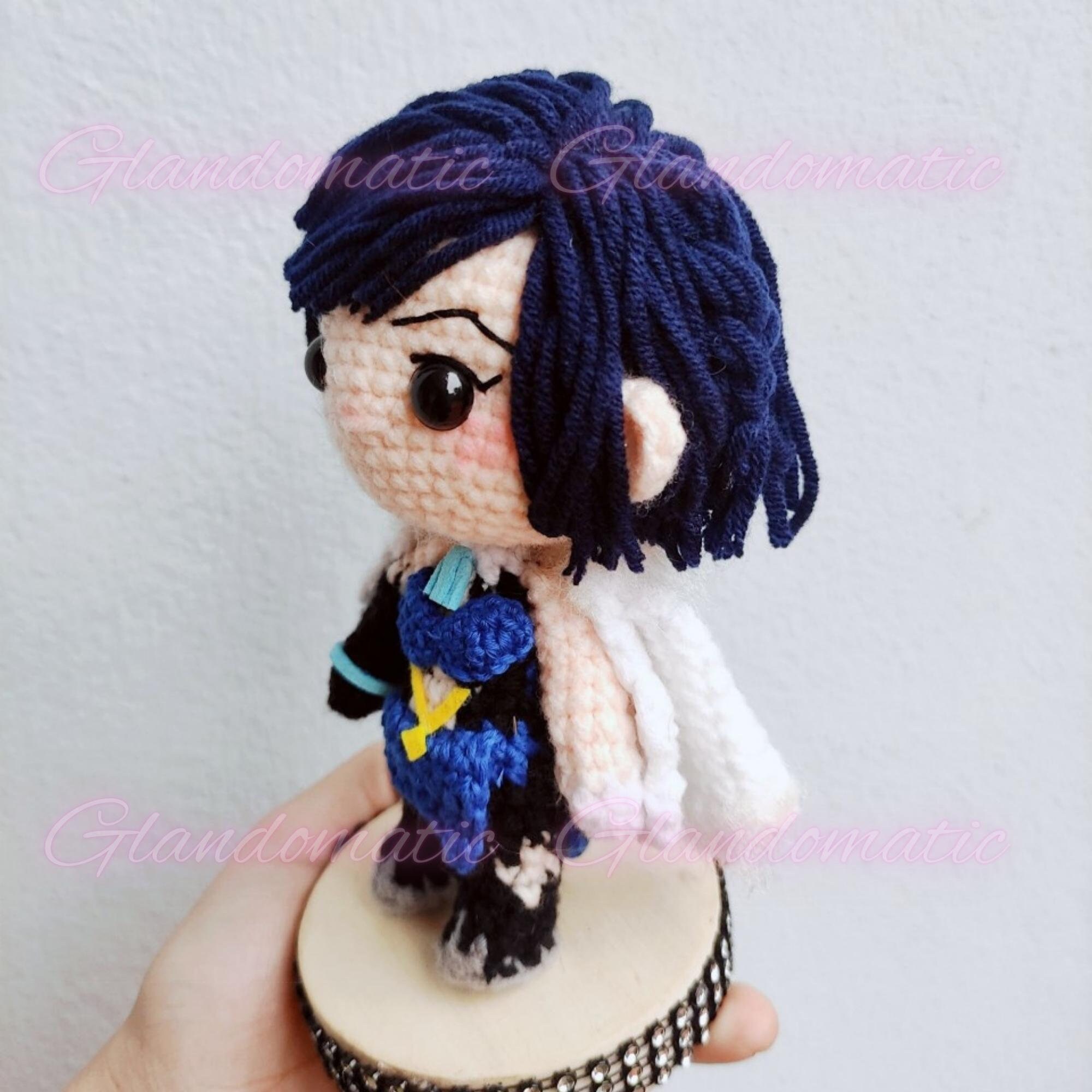 Yelan Genshin Impact Crochet Doll Game Character Plush Toy Etsy