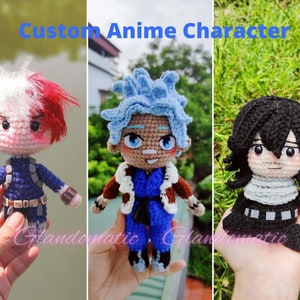 Custom Anime Crochet Doll - Custom Manga Character Plush - Custom Stuffed Toys -  Your Favorite Hero Doll