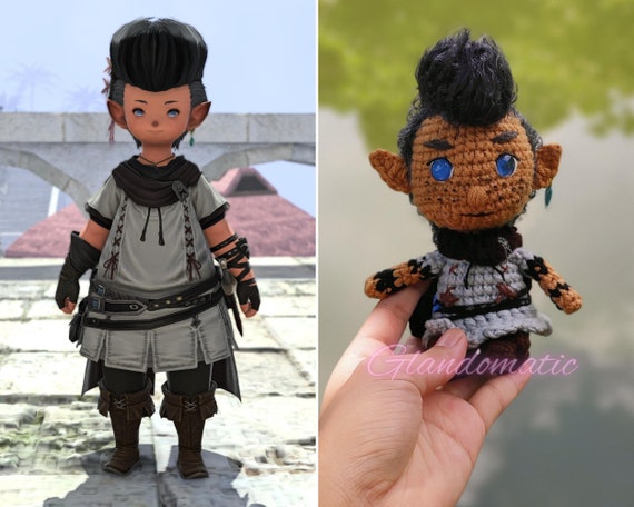 Newest Final Fantasy XIV 14 FFXIV FF14 Haurchefant crochet plush doll amigurumi