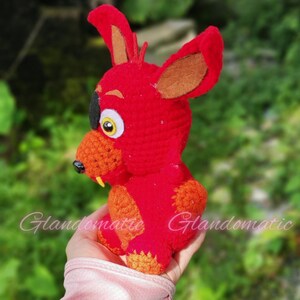 Foxy Five Nights at Freddy's Crochet Doll Fox Character FNAF Security ...