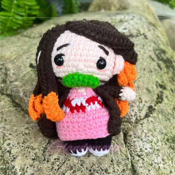 Buy Crochet Anime Character Doll Bamboo Girl Amigurumi Manga