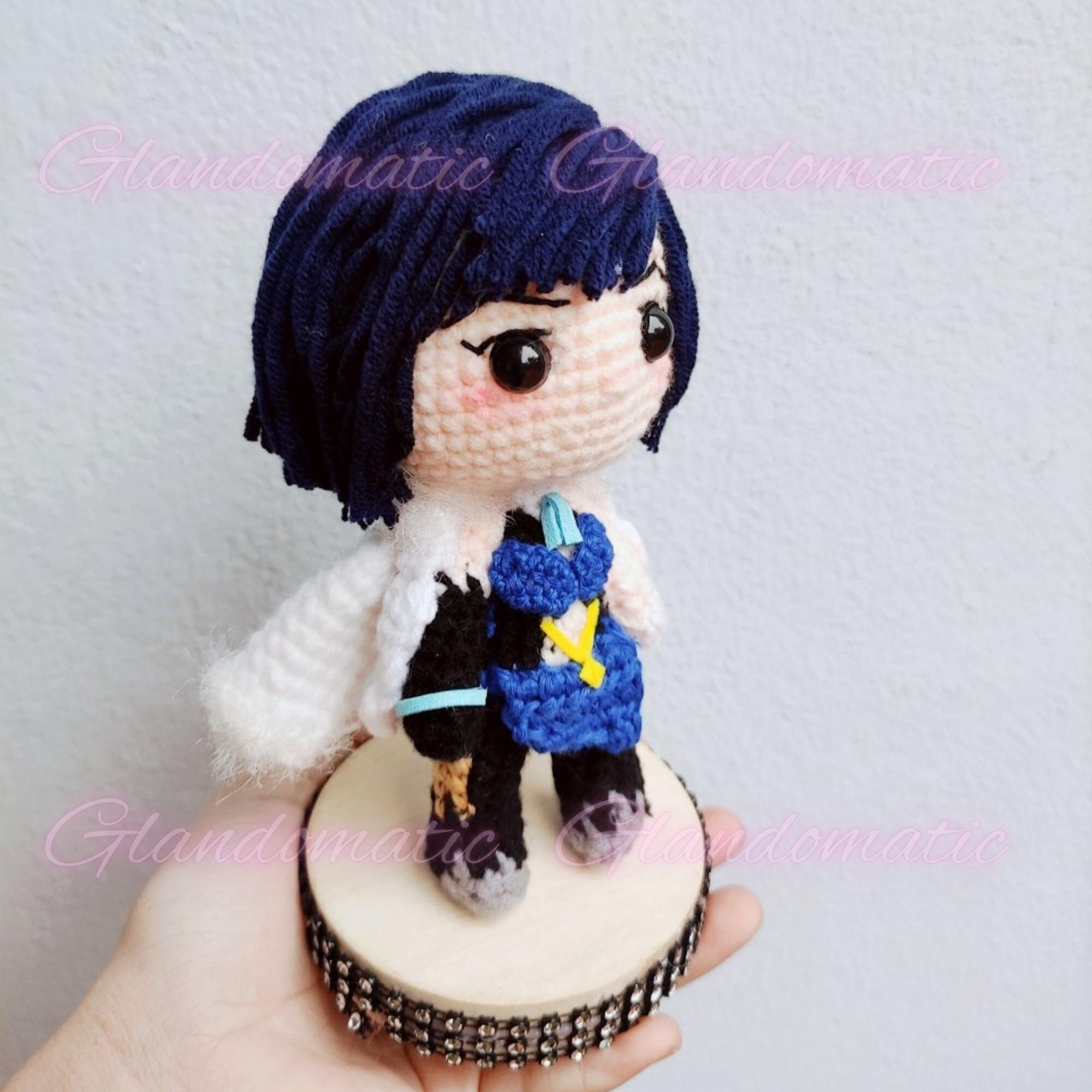 Yelan Genshin Impact Crochet Doll Game Character Plush Toy Etsy