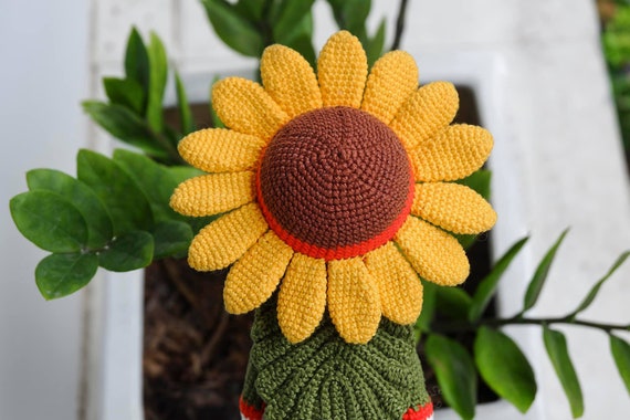 ハンドメイド　七夕　ひまわり　夏　編みぐるみ　　かぎ針編み　インテリア ハンドメイド 七夕 ひまわり 夏 編みぐるみ かぎ針編み インテリア