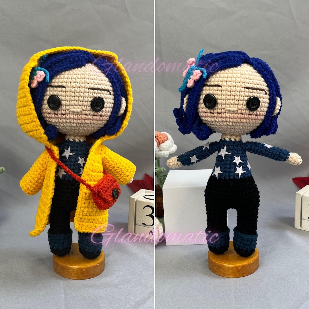 Coraline MuÃ±eca Carolina Amigurumi Muñeca De Ganchillo Coraline