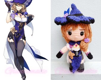 原神　リサ　ぬいぐるみ② 原神リサかぎ針編み人形 - ゲームキャラクターぬいぐるみ