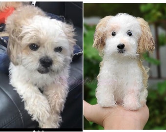 Custom Dog Stuffed - Crochet Puppy Plush Dolls - Personalized Pet Plushie - Mini Dog Doll - Best Friend's Mom/Dad