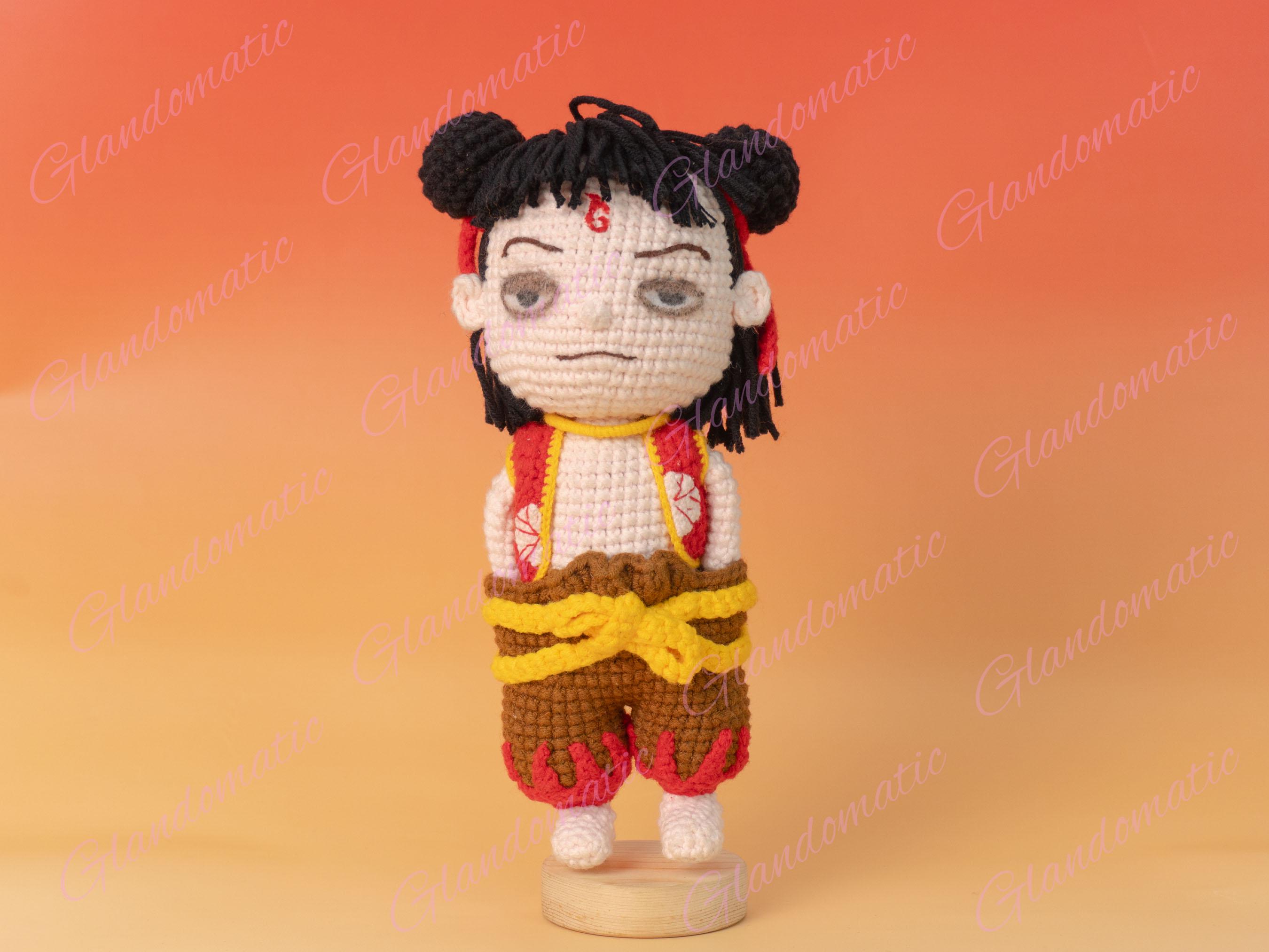 Ne Zha Plushie – Little Boy Doll - Chinese Mythology Amigurumi