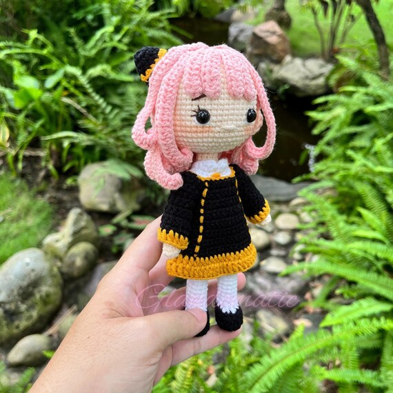 Crochet Anime Character Doll Manga Character Plush Chihuahua Girl  Amigurumi Princess Soft Toy