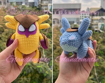 Crochet Gekko Abilities Plush Doll - Custom Valorant New Agent Crochet Doll - Wingman, Mosh Pit, Dizzy, Thrash Stuffed Toy