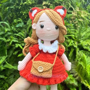 Mia Crochet Doll - Personalized Princess Plush Gift - Princess Amigurumi - Baby Girl Doll - Gift for Toddler