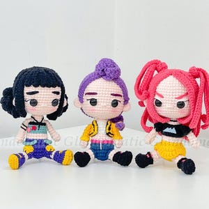 Kpop Singer Crochet Doll - Musician Plushie - Movie, Film Character Plush Toy - Fanmade Cosplay Doll - Custom Commission