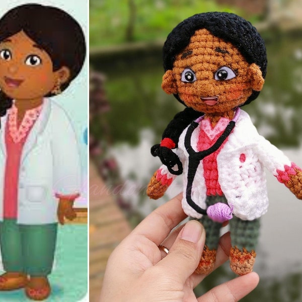 Crochet Children TV Show Character Doll - Gift for Kids - Kid Plush Toy - Baby Amigurumi - Crib's Toy