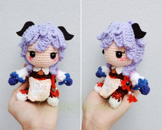 Crochet Ganyu Genshin Impact Doll - Your Favorite Game Character Plush - Custom Crochet Doll -  Your Favorite Hero Stuffed
