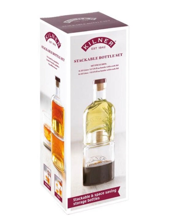 Stackable Kilner Bottles Gin Oil Vinegar Kitchen Etsy UK