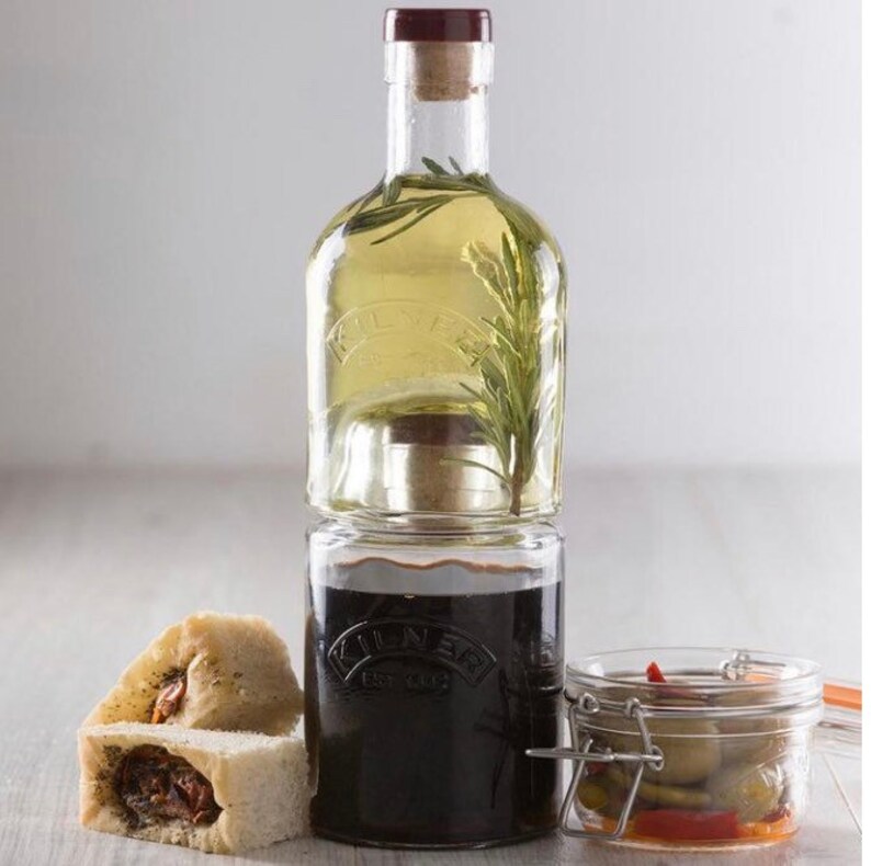 Stackable Kilner Bottles Gin Oil Vinegar Kitchen Etsy