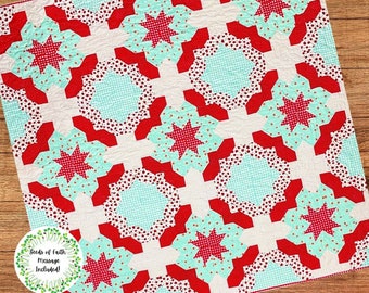 Quiltpatroon Moederdag (afgedrukte versie wordt naar je verzonden)