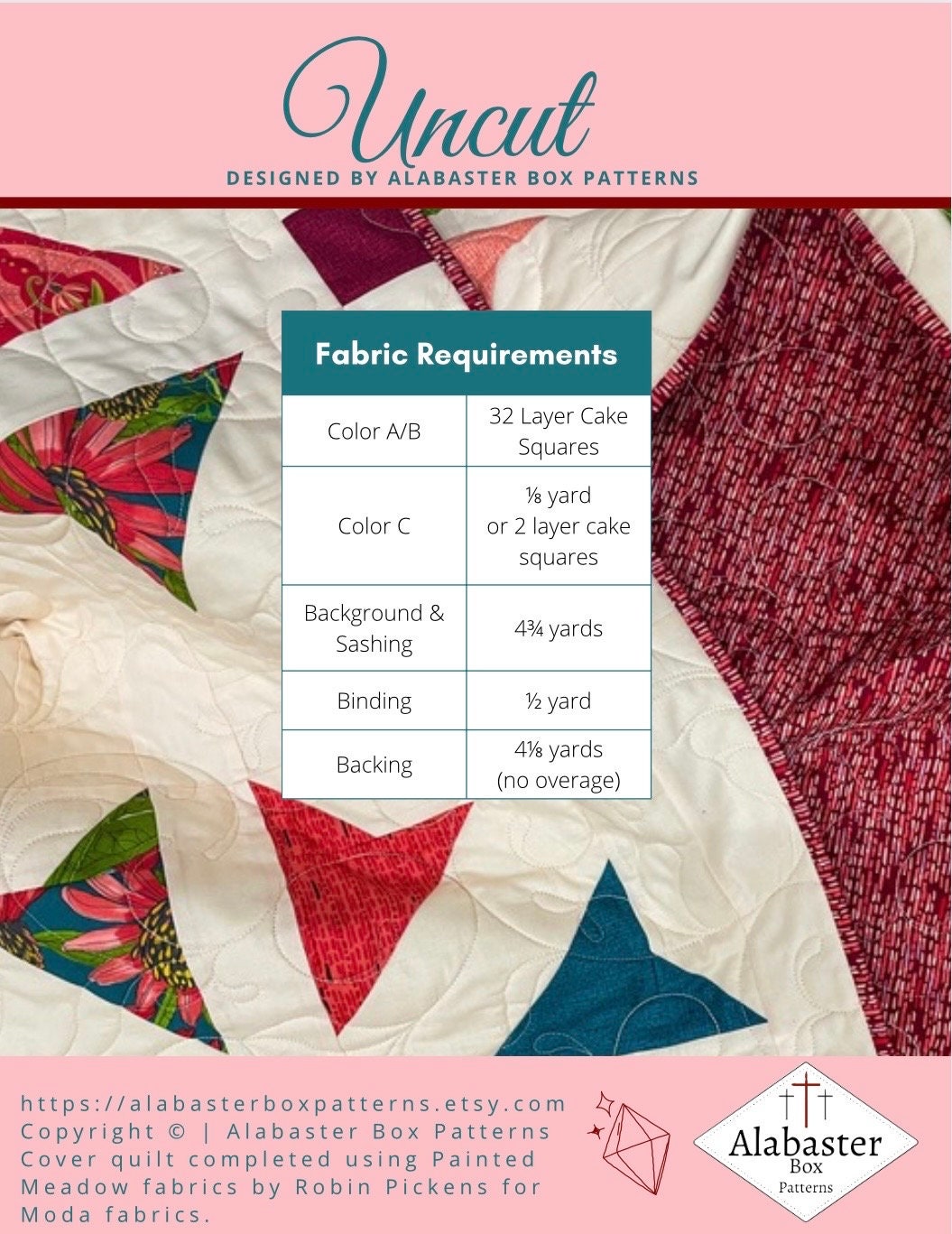Pdf Pattern Quilting Uncut PDF Quilt Pattern (PDF Download) - Etsy