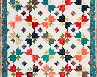 Tulp quiltpatroon in twee stappen, pdf