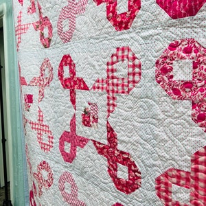 For Melly Pink Ribbon PDF Quilt Pattern - Etsy