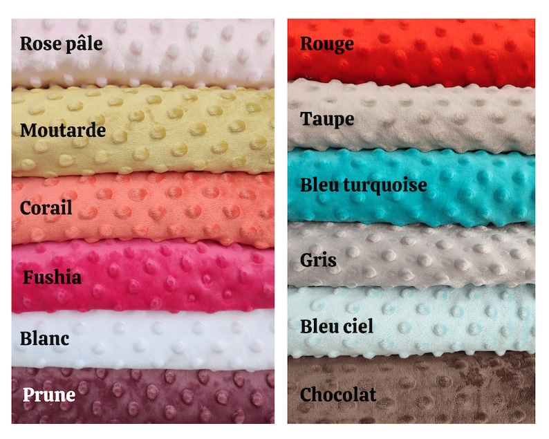 Couverture bébé personnalisée en broderie minky triple épaisseur très chaude/automne,hiverprémium zdjęcie 5