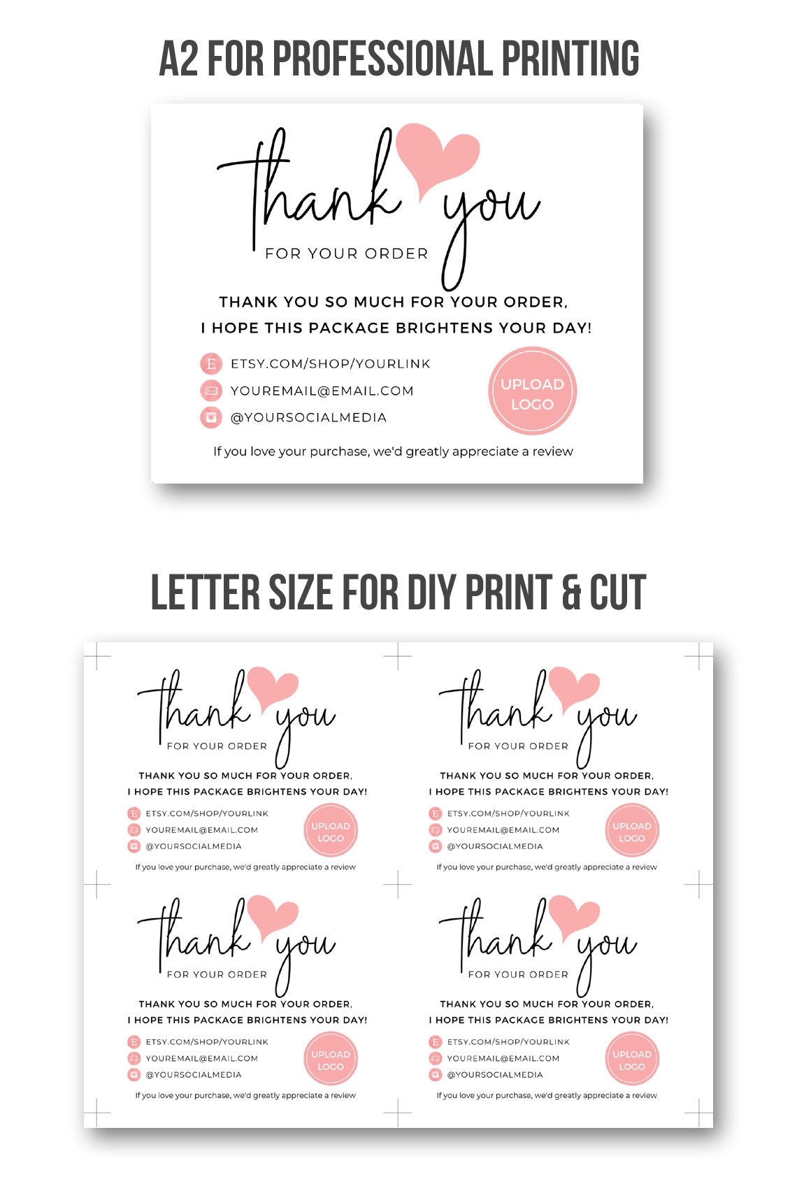 Etsy Thank You Note Etsy Shop Thank You Card Etsy Thank You Etsy