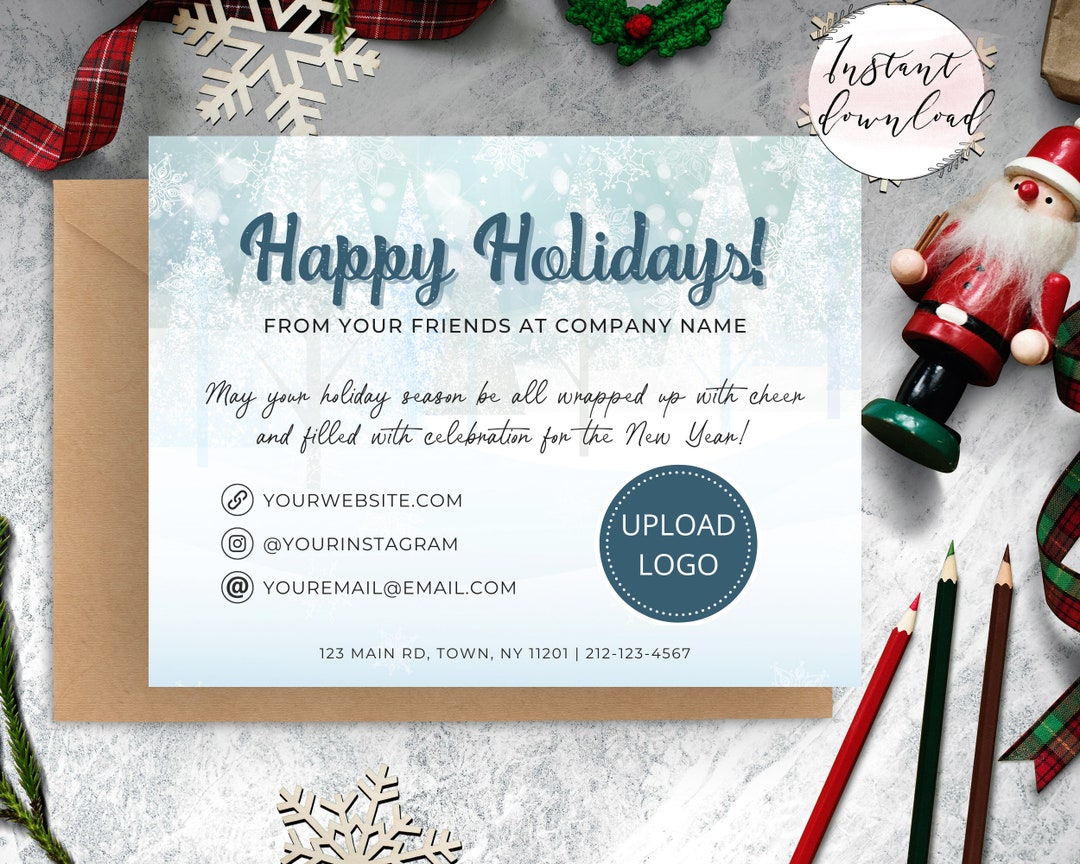 Printable Business Christmas Cards With Logo Corporate Etsy Australia printable-business-christmas-cards-with-logo-corporate-etsy-australia
