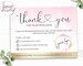 Thank You Cards Business Gold & Pink, For Etsy Poshmark Mercari Ebay Depop, Thank You For Your Purchase, Customer Packaging Insert With Logo 