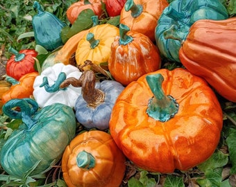 Courges en céramique fait main