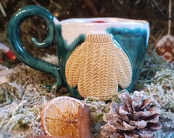 Mug de Noël en céramique fait main