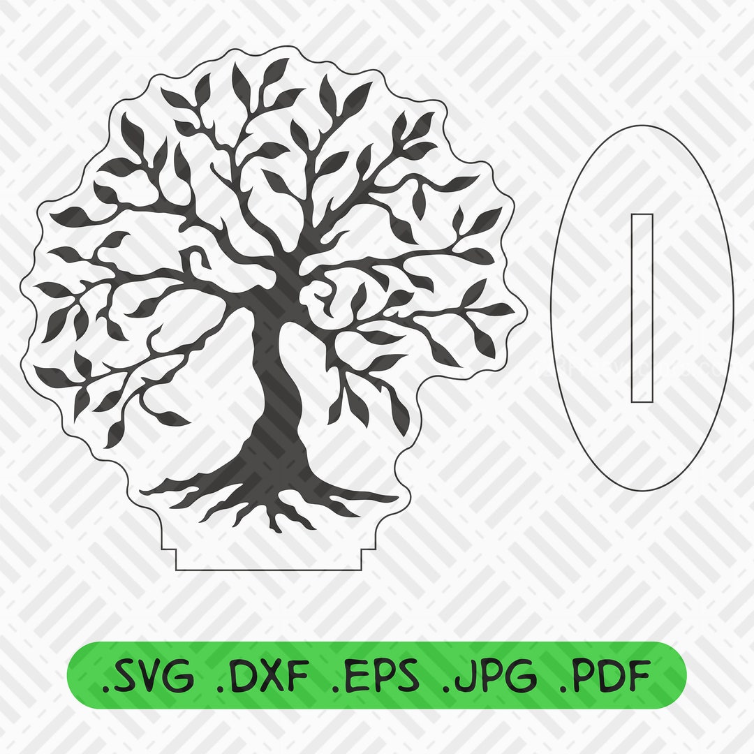 Tree of Life Stand, Svg Dxf Eps Jpg Pdf Template, Vector Files, Laser Cut, Cricut, CNC, Instant