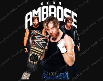DEAN AMBROSE WWE png , Instant Download, Digital Files Png