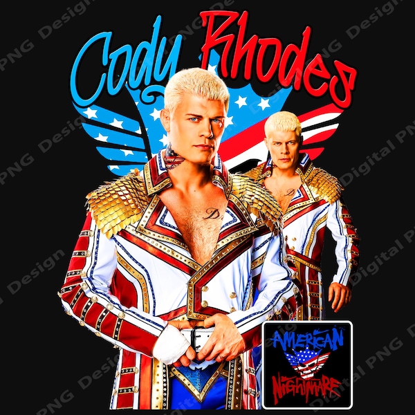 CODY RHODES WWE png , Instant Download, Digital Files Png